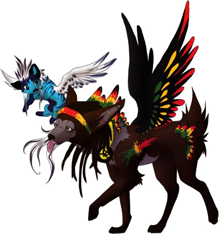 Siameda Rasta Wolf By Kodiak-blu - Animal Figure (716x765)