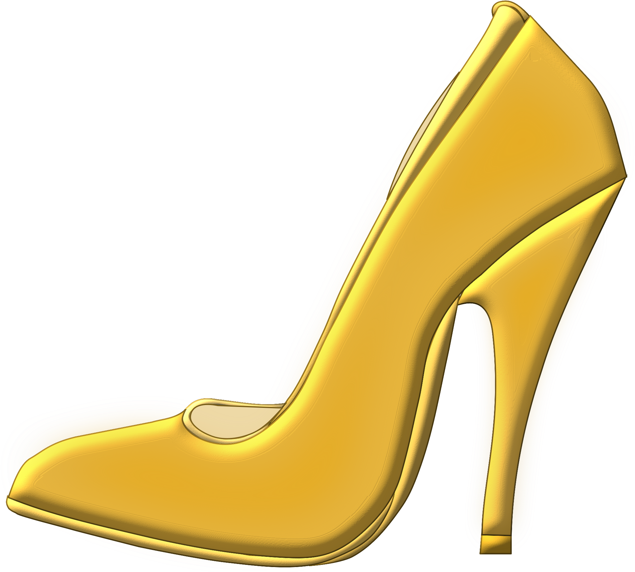 Clipart Golden Shoe - Golden Shoe Clipart (2400x2104)