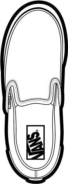 Free Vector Vans Classic Slip On Shoes Vector Vans - Vooseyhome X-game Sports Brand Luggage Skateboard Laptop (480x640)