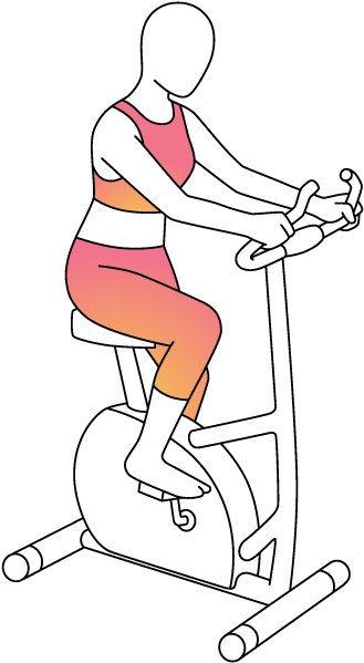 Sit Down On The Bike And Place Each Heel Onto The Corresponding - Sit Down On The Bike And Place Each Heel Onto The Corresponding (414x640)