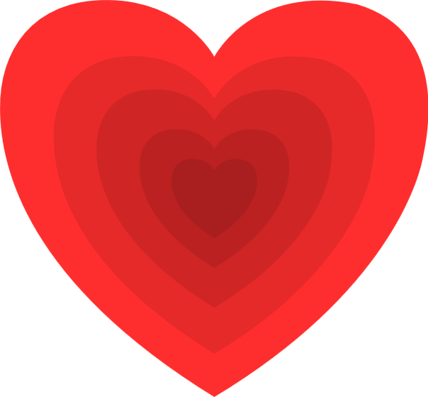 Heartbeat Effect Page Output - Heart (604x560)