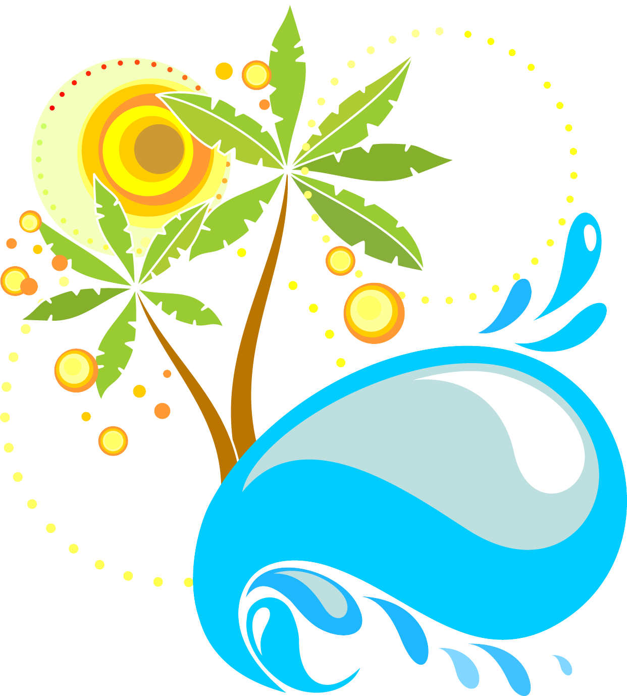 Arecaceae Tree Euclidean Vector - Summer Reading List 2016 (1242x1378)