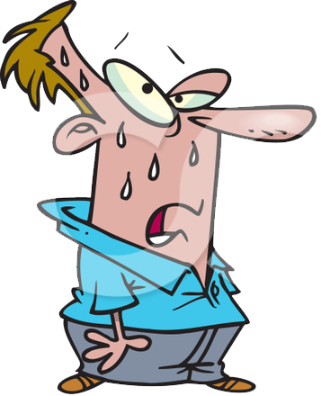 Sweating, S - Humid Clip Art (357x440)