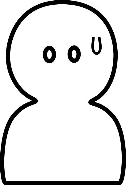 Sweat - Clipart - Simple Human Clipart (408x599)