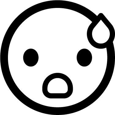 Sweating - Meh Icon (376x376)