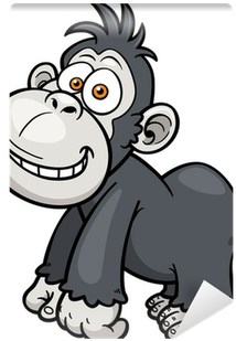Vector Illustration Of Gorilla Cartoon Wall Mural • - Cartoon Picture Of Gorilla (400x400)