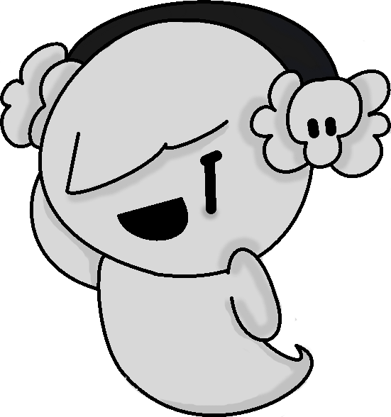 Ghost Waifu By C4rr13kru3g3r - Cartoon (551x588)