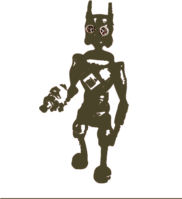 Openscad Is A 3d Modeling - Robot With Gun (600x718)