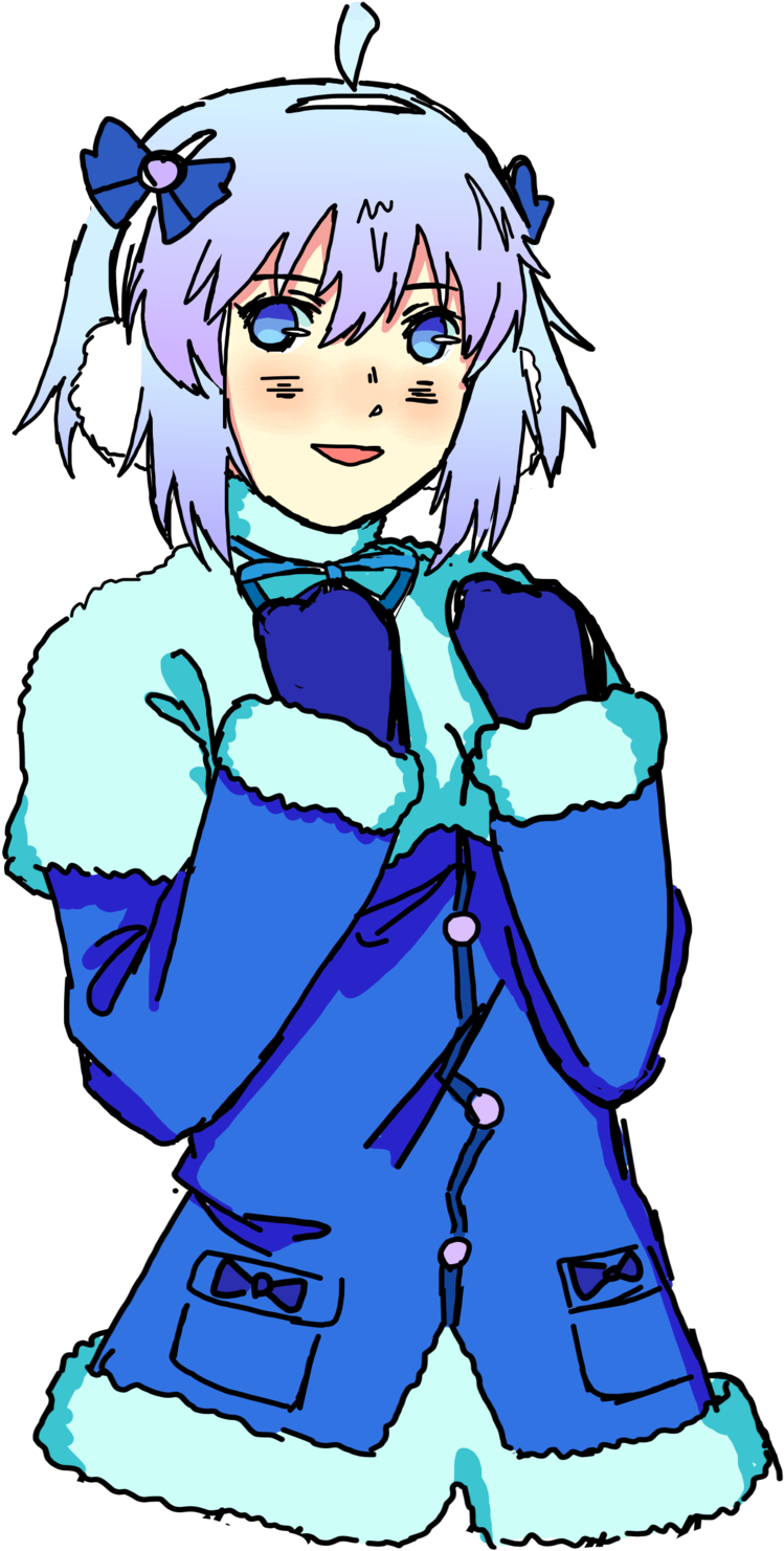 Aoki Lapis Winter By Lupiesama Aoki Lapis Winter By - Cartoon (1024x1592)