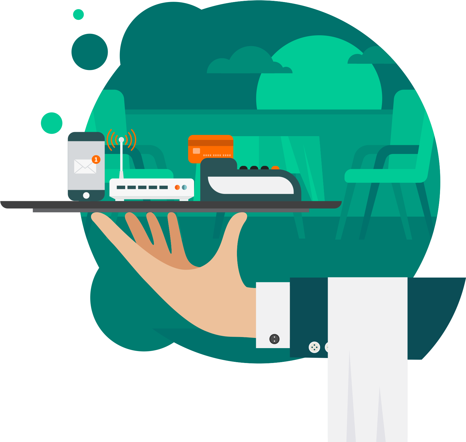 Restaurateur Technology Hero01 Restaurateur Technology - Graphic Design (1600x1600)