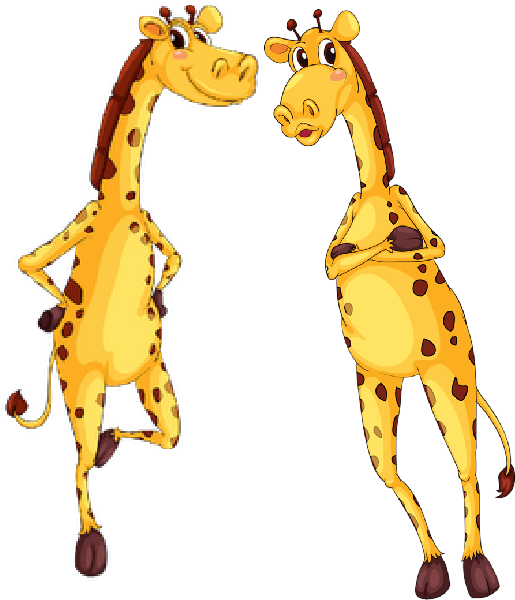 Cartoon Giraffe Royalty Free Stock Images - Giraffe Funny Clipart (600x600)