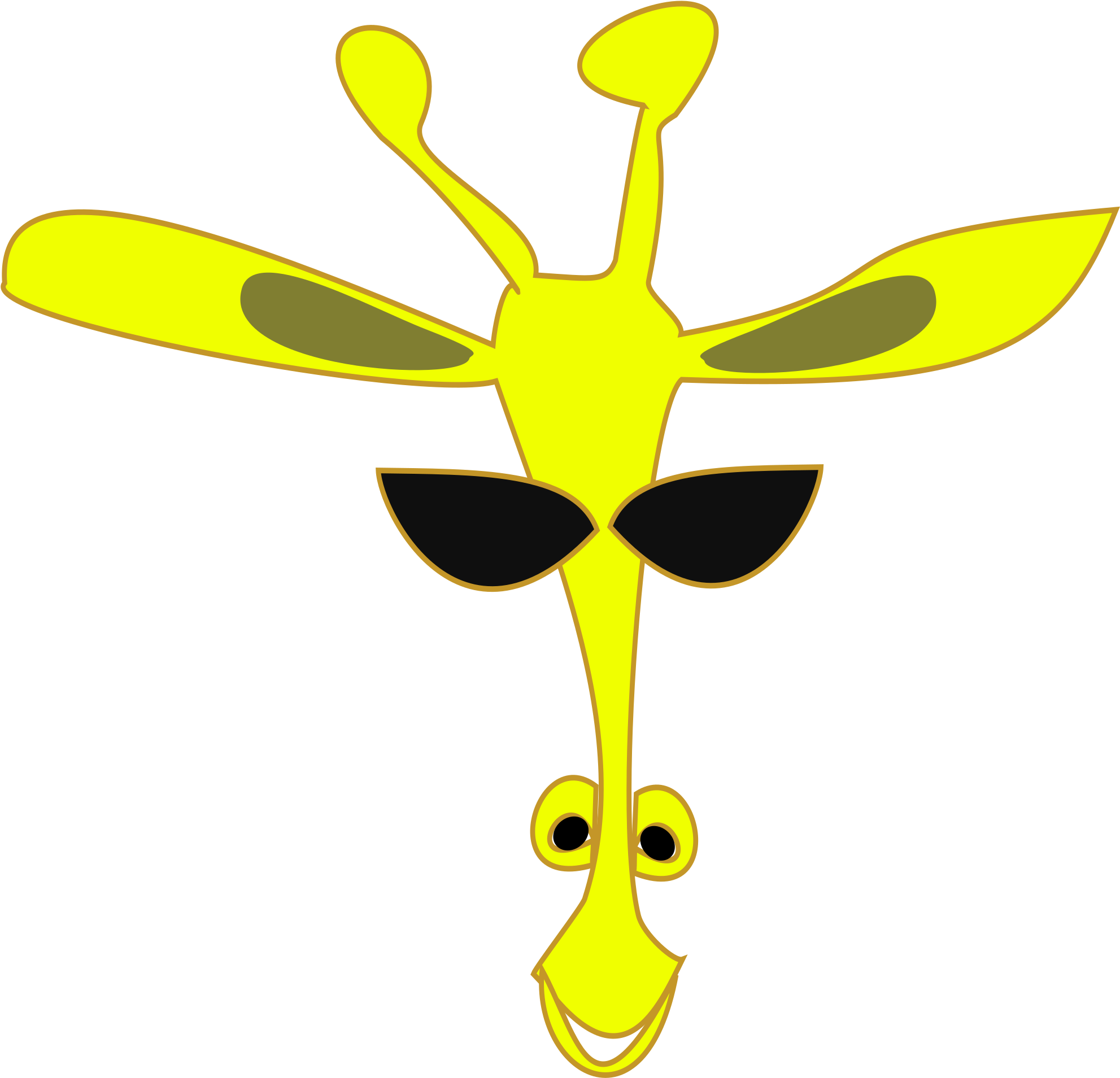 Cute Cartoon Giraffe Pictures 25, - Dibujos De Jirafas Con Color (2400x2400)