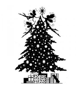 Lavinia Stamps Christmas Eve,christbaum Elfen - Tampon Transparent Christmas Eve De Lavinia Stamps (628x311)