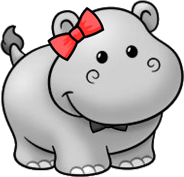 Mema Clip Art Images Gallery - Hipopotamo Kawaii (440x470)