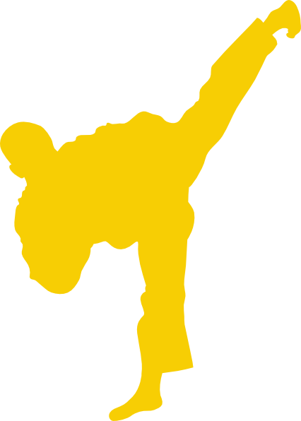 Tkd Fighter1 Clip Art At Clker - Moo Duk Kwan Taekwondo (426x596)