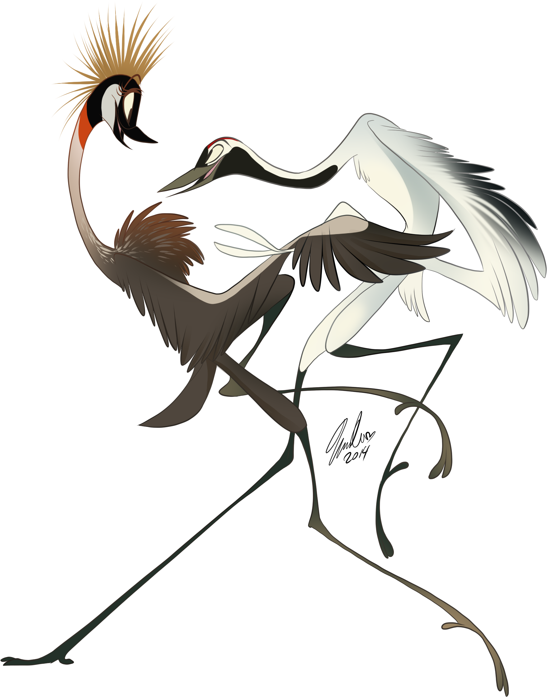 Журавль пнг рисунок