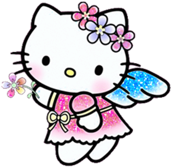 Glitter Pictures Of Hello Kitty (352x352)