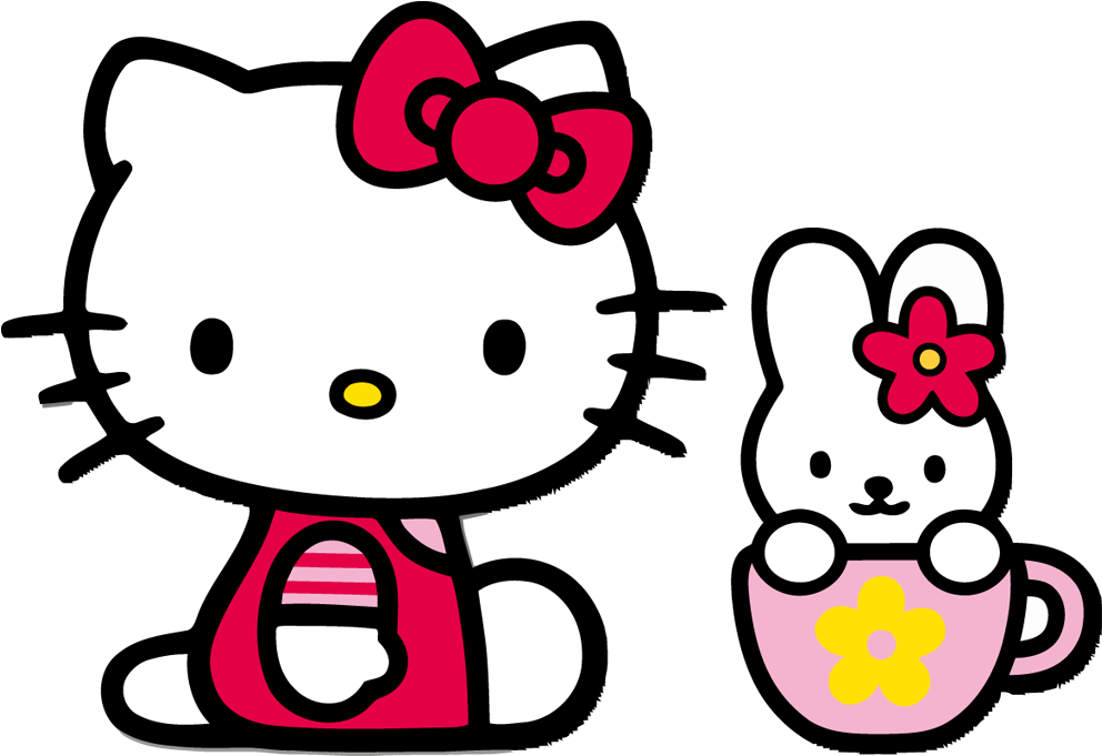 Hello Kitty Vector - Hello Kitty Vector Png (1020x680)