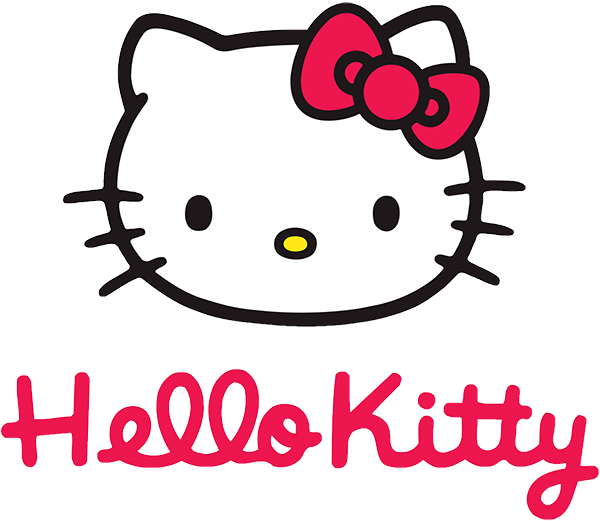 Hello Kitty, A Famosa Gatinha Branca Com Laço Vermelho, - Hello Kitty Logo Png (600x521)