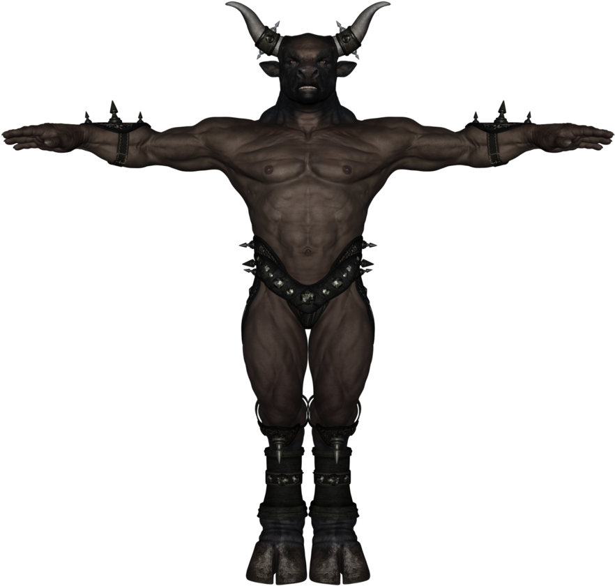Daz 3d - Life Size Minotaur Statue (894x894)