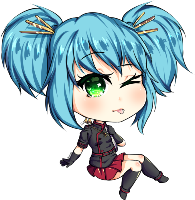 Chibi Sky Hunter Sketch By Ferretcatdog - Drawing (866x922)