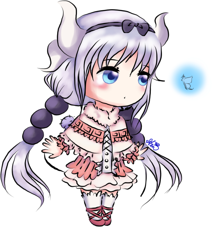 Miss Kobayashi's Dragon Maid Chibi Anime Mangaka - Miss Kobayashi's Dragon Maid Chibi Anime Mangaka (894x894)