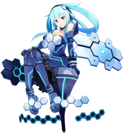 Anime Girl, Kawaii, And Mecha Image - Blue Robot Anime Girl (500x500)