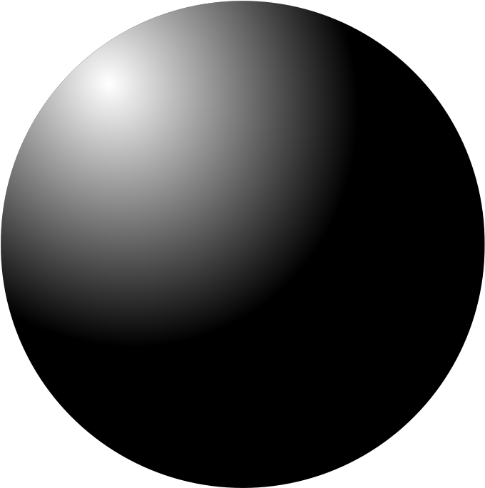 Sphere Black And White Clipart (800x800)