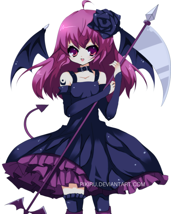 Francesca Is A Kind Little Girl But When Doing Missions - Anime Demon Girl Characters (600x752)