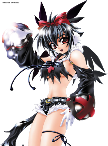 Personality Zuri Is Pirky,and Curious But She Can Be - Anime Cat Demon Girl (371x500)