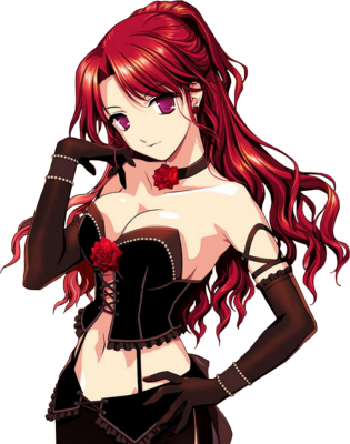 Hot Demon Girl - Sexy Redhead Anime Girl (315x400)