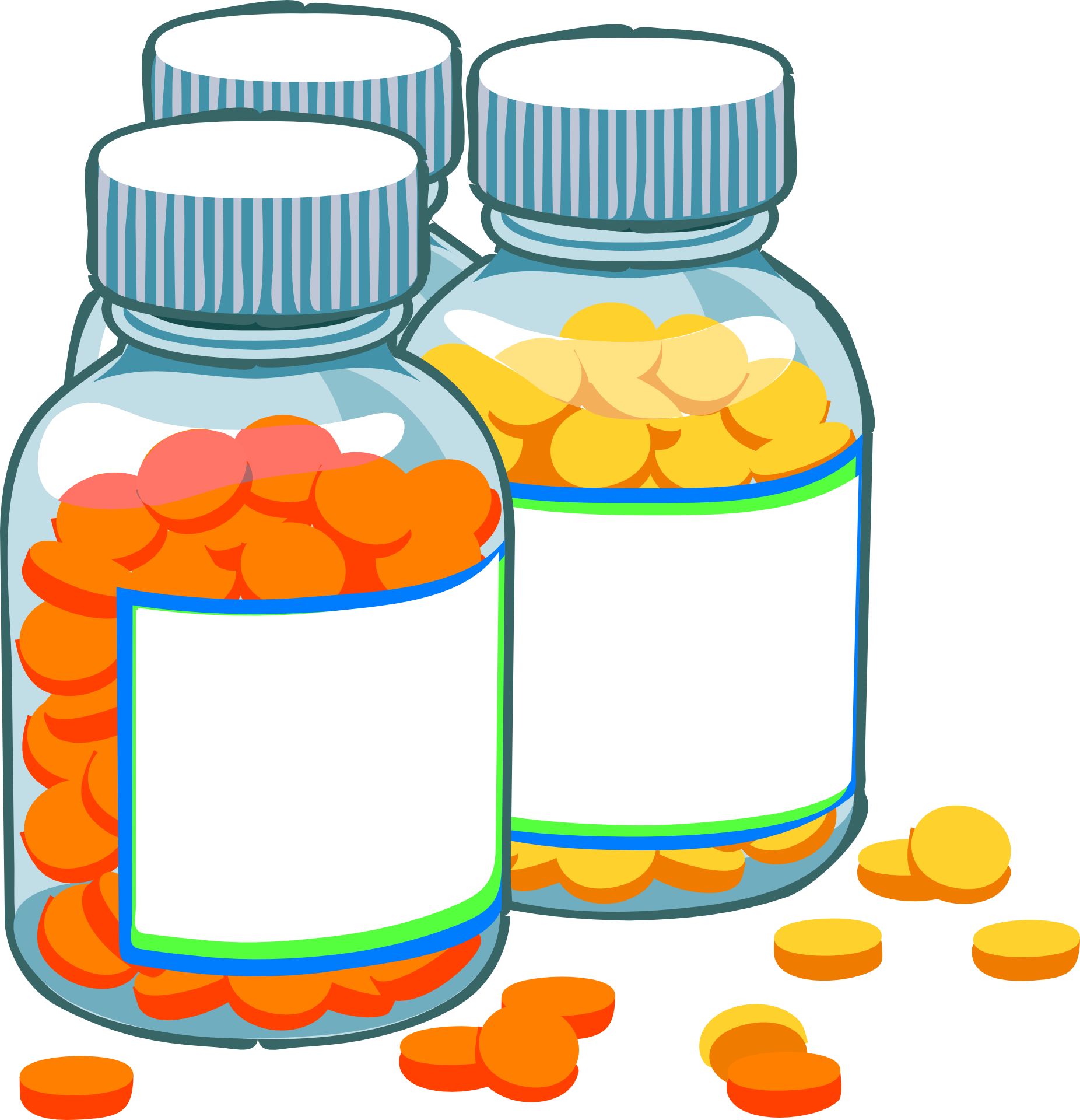 Pills Clip Art Download - Medicine Log And Journal: Log Your Medicines (3395x3523)