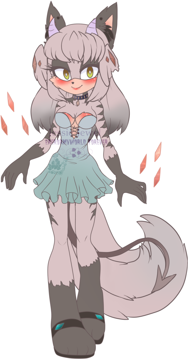 Name Your Price Gem Demon Girl Adopt~closed~ By Xxdreamypastelsxx - Cartoon (650x1230)