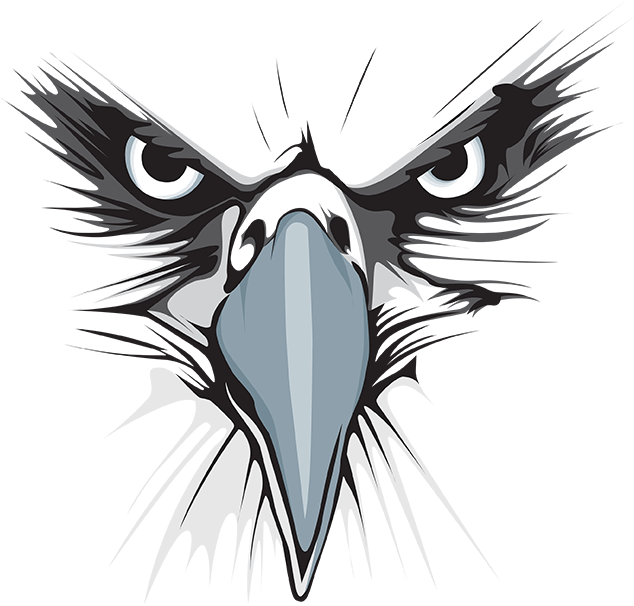 Lakes Eagles Png Logo - Eagle Logo Black And White (649x621)