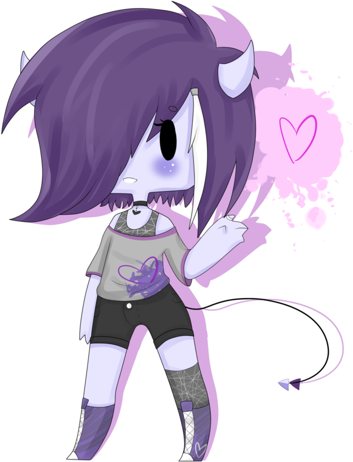 Closed Auction Points Paypal By Vroomu - Demon Girl Minecraft Skin (822x971)