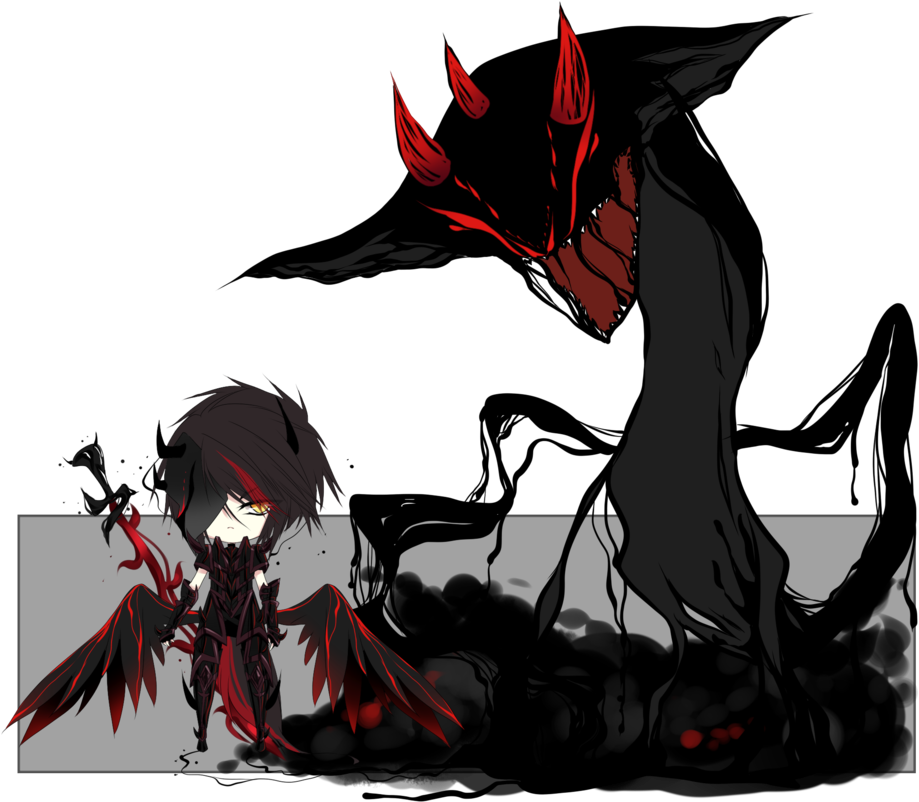 Shadow Of A Little Girl Drawings - Shadow Monsters (976x818)