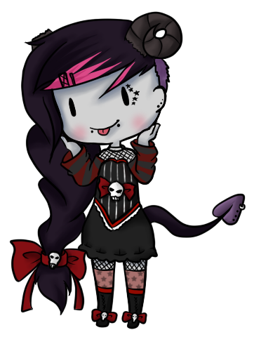 Little Demon Girl Wwwimgkidcom - Cartoon (430x600)
