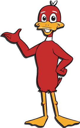 Red Duck Cliparts - Red Duck (300x500)