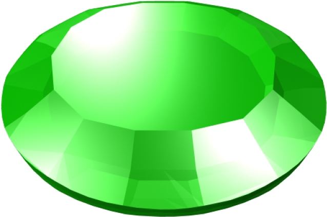 Oval Clipart Emerald - Gems Icon Png (640x480)