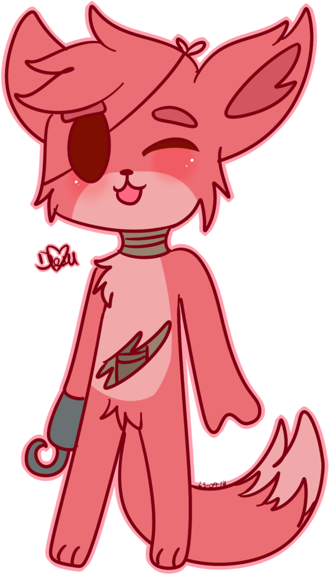 Kawaii Foxy By Damian Fluffy Doge - Kawaii Foxy Fnaf (693x1153)