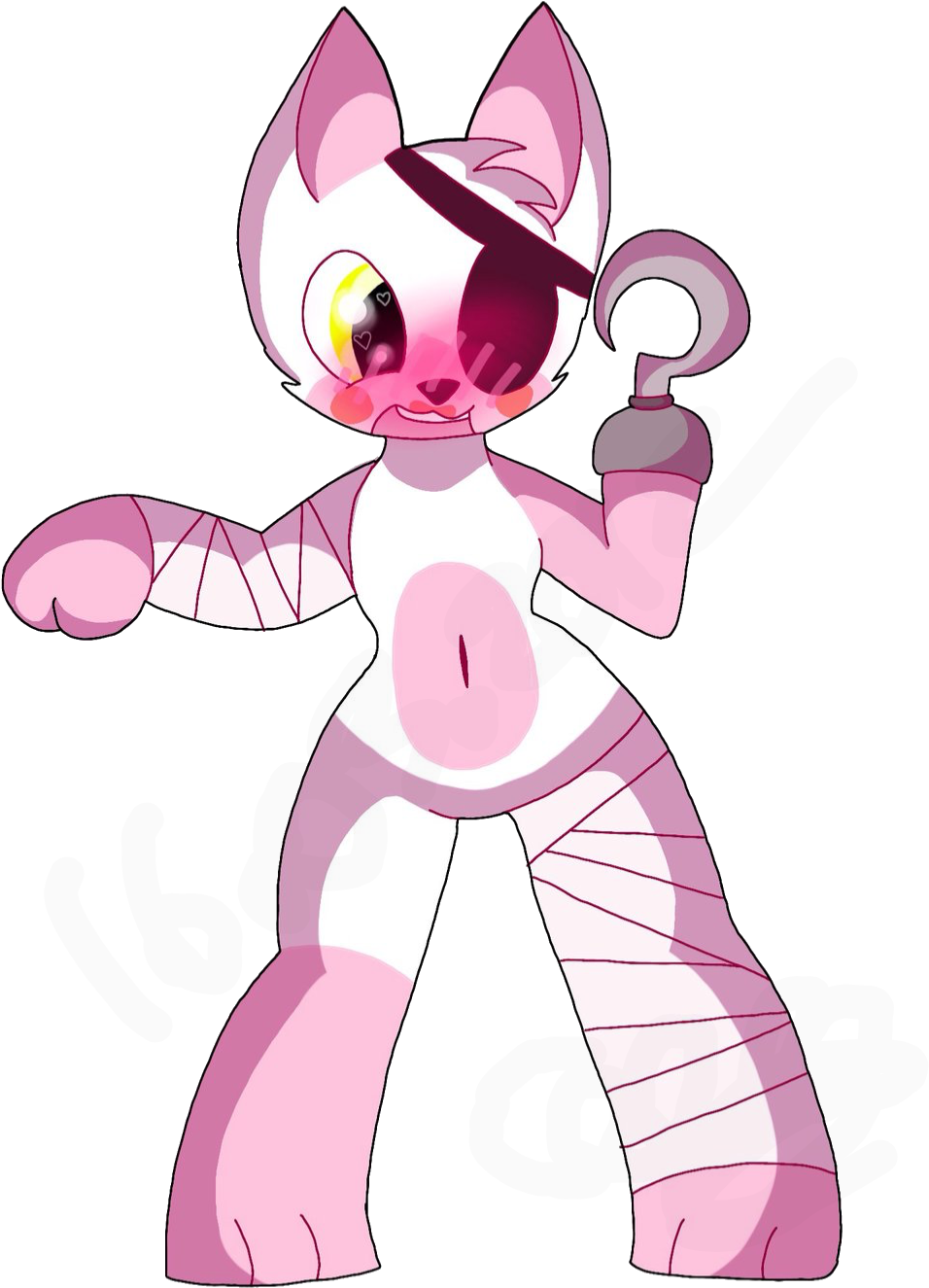Drawn Adorable Mangle Fnaf - Five Nights At Freddy's (1024x1365)
