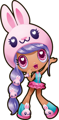 Sunny Bunny Hop Hop Vector - Dibujos Kawaiis Muñecas (248x500)