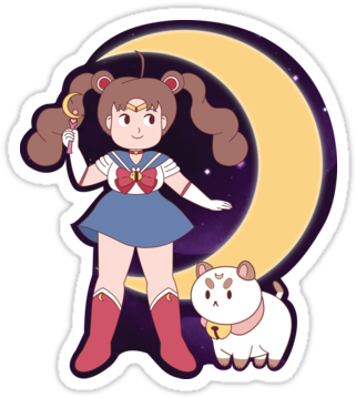 Bee And Puppycat Meets Sailor Moon Sailor Bee Fan Art - Fan Art (375x360)
