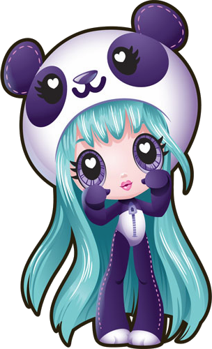 Amanda Panda Pop Vector Kawaii Crush By Daring Dreams - Kawaii Crush Amanda Panda Pop (304x500)