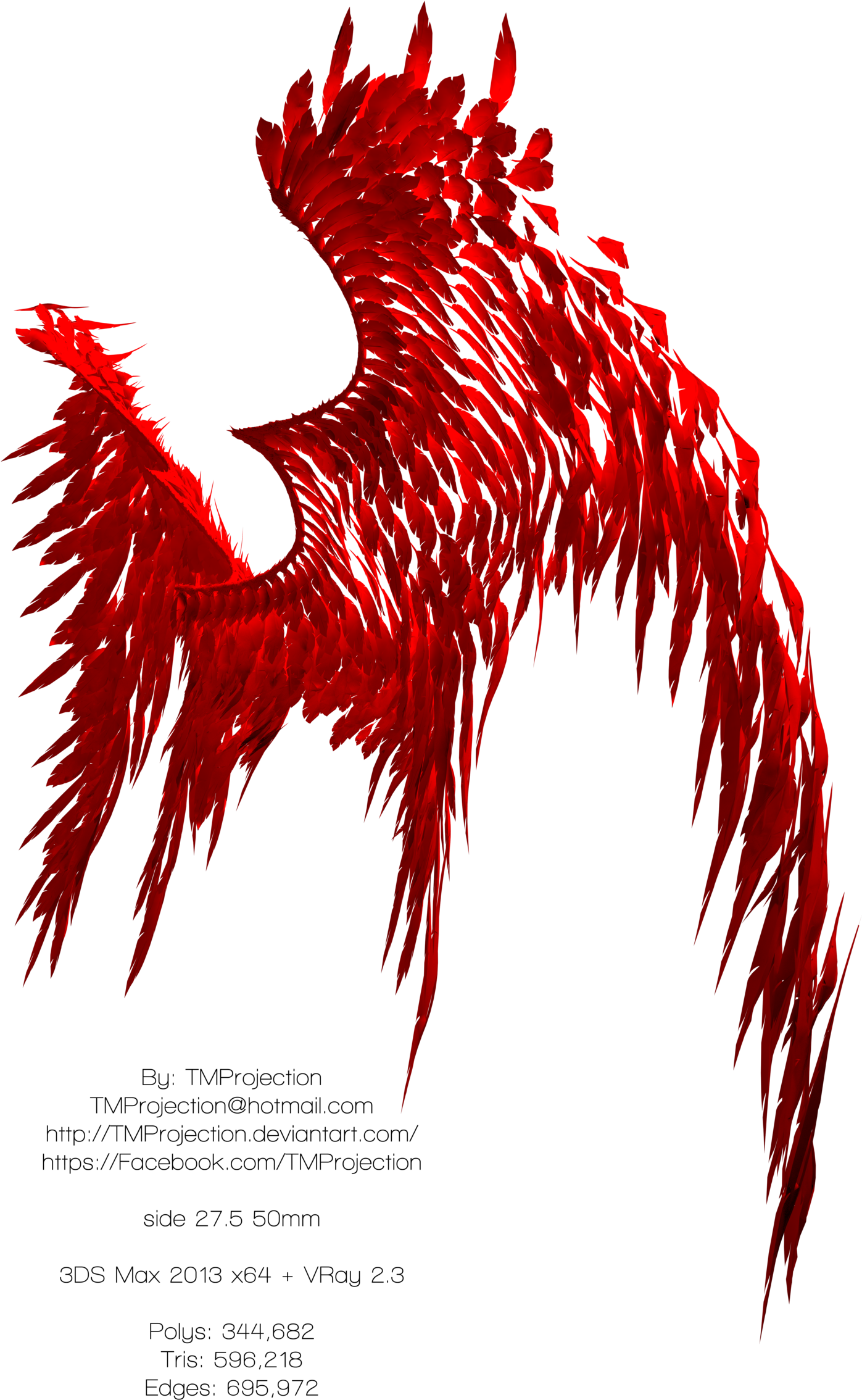 Angel/devil Wings Free Stock 8k Resolution 9 By Tmprojection - Graphic Design (1600x2416)