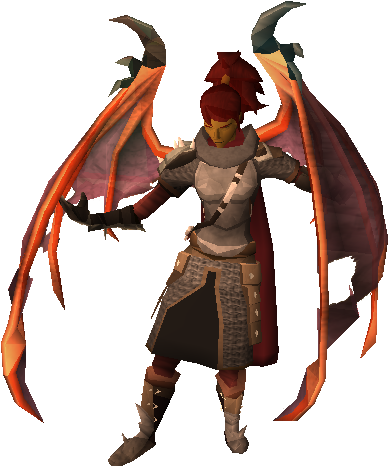 With Demon Wings - Dragon (470x507)