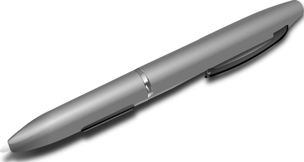 Tablet Pen Medium 600pixel Clipart, Vector Clip Art - Pen Clip Art (1000x534)
