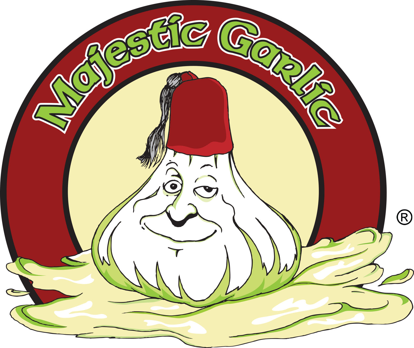 Logo - Majestic Raw Vegan Garlic Dill Garlic Dip - 8 Oz Tub (1601x1347)