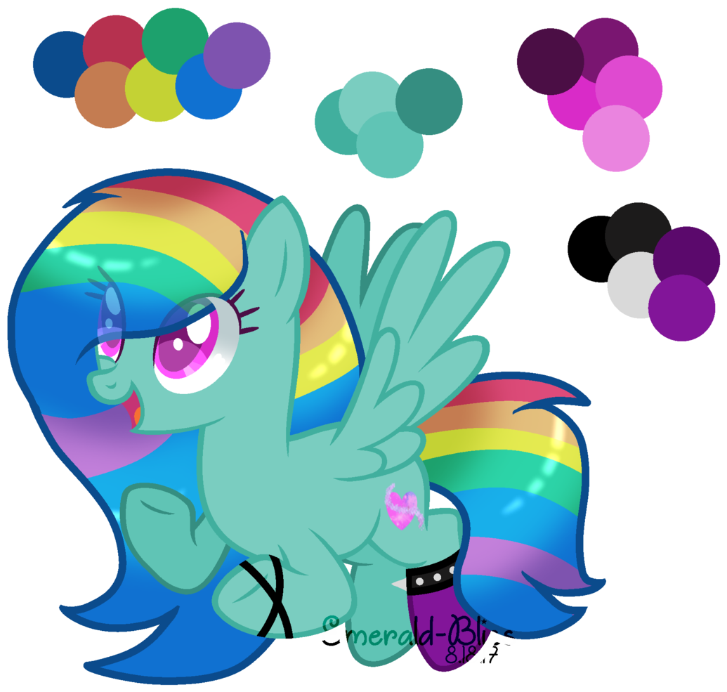 Emerald-bliss, Base Used, Female, Flying, Mare, Oc, - Cartoon (1081x1024)