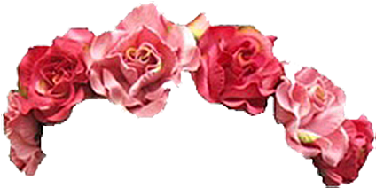 Transparent Flower Crown For Kids - Pink And Red Flower Crown Transparent (450x319)